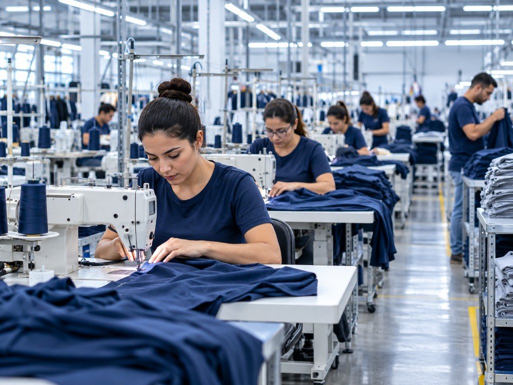 Ateliê de costura em operação